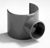 Zadelstuk PVC grijs 80-75 x 40mm