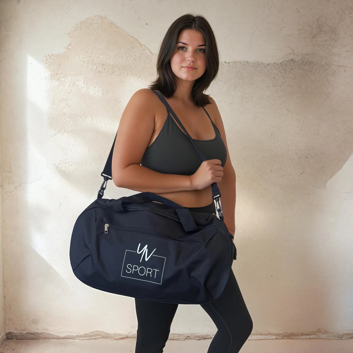 YV SPORT Sporttas - Premium kwaliteit - Waterdicht - Duurzaam - Veel ruimte - Ideaal voor sporters - Sport accessoires - dames en heren - Fitness tas - Zwart