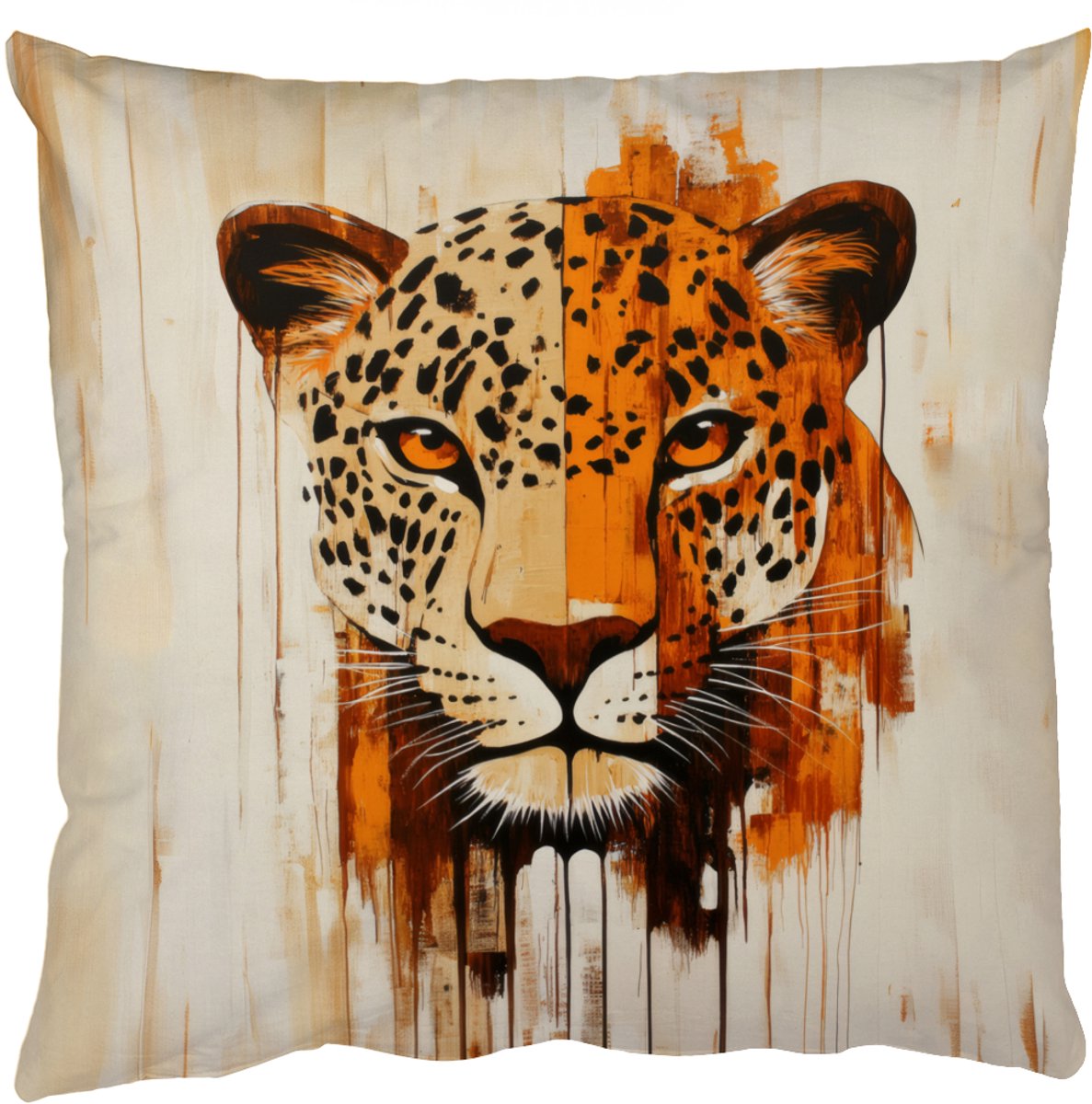 Sierkussens - Kussentjes Woonkamer - 60x60 cm - Luipaard - Symmetrisch - Strepen