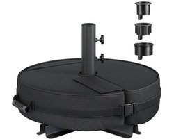 Signature Home Parasolvoet met 3 verloopringen - voor 1,5 - 3 m Parasolvoet met zandvulling - Tot 30kg -- rond