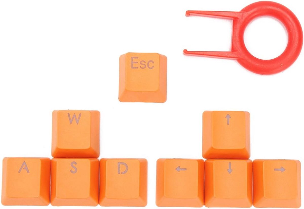 Oranje Backlit Keycaps Set voor Mechanische Toetsenborden - 9 PBT Toetsen