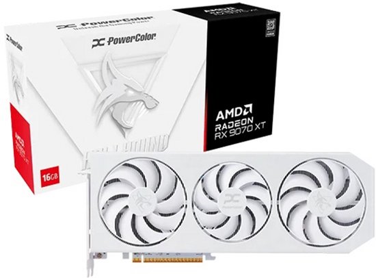 Powercolor Hellhound Spectral White AMD Radeon RX 9070 XT