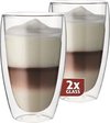 Verres à lattes Maxxo à double paroi - lot de 2 - 380 ml