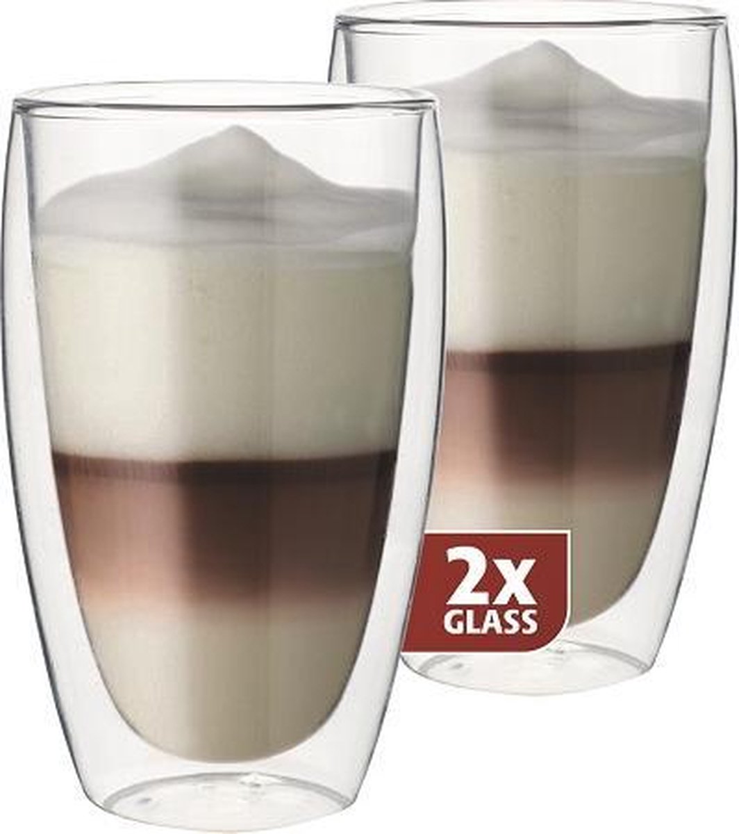 Verres à lattes Maxxo à double paroi - lot de 2 - 380 ml | bol.com