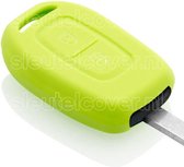 Autosleutel Hoesje geschikt voor Dacia - SleutelCover - Silicone Autosleutel Cover - Sleutelhoesje Lime groen