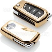 Toyota SleutelCover - Goud / TPU sleutelhoesje / beschermhoesje autosleutel