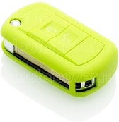 Land Rover SleutelCover - Lime groen / Silicone sleutelhoesje / beschermhoesje autosleutel