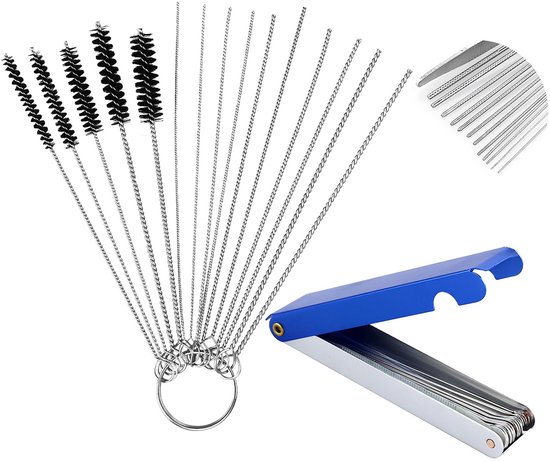 Carburateur Jet De Saleté De Carbone Outils De Nettoyage Kit De Nettoyage Aiguilles Brosses En