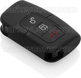 SleutelCover - Zwart / Silicone sleutelhoesje / beschermhoesje autosleutel