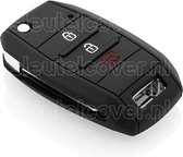 Autosleutel Hoesje geschikt voor Hyundai - SleutelCover - Silicone Autosleutel Cover - Sleutelhoesje Zwart