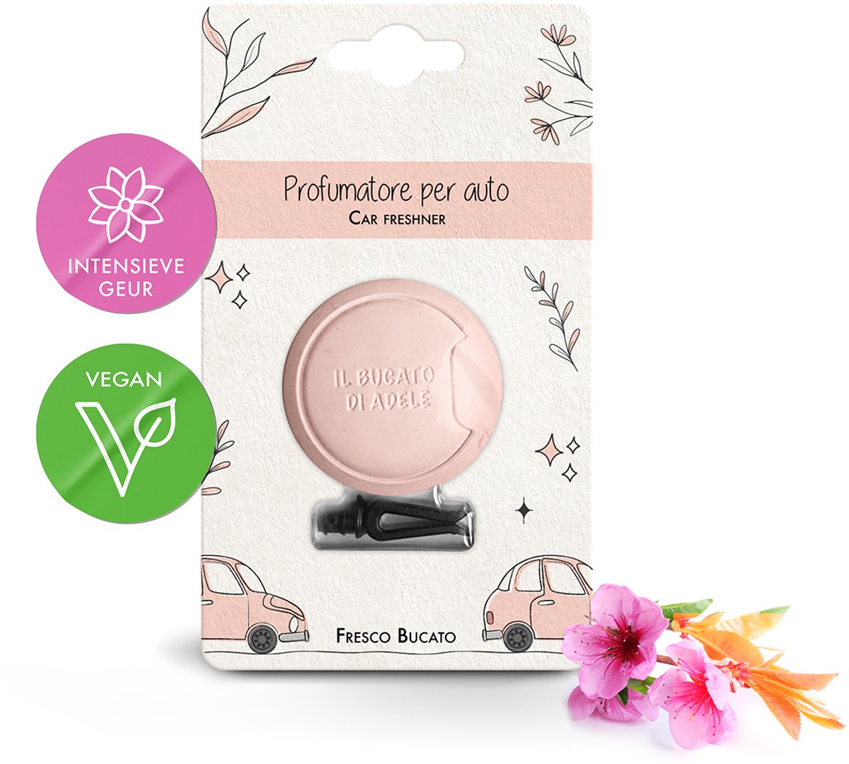 Il Bucato di Adele Autoparfum - Auto Geurverfrisser - Deocar Fresco Bucato