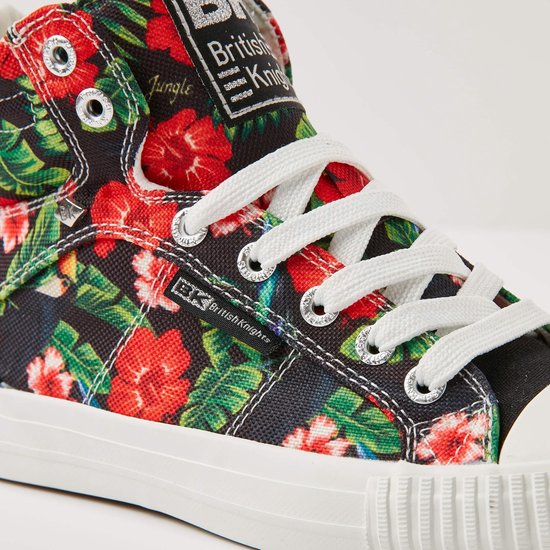 British Knights DEE Dames sneakers hoog - Rode bloemen - maat 38 | Bestel  nu!