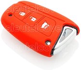 Hyundai SleutelCover - Rood / Silicone sleutelhoesje / beschermhoesje autosleutel
