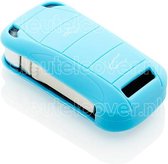 Porsche SleutelCover - Lichtblauw / Silicone sleutelhoesje / beschermhoesje autosleutel
