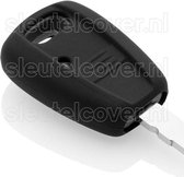 Fiat SleutelCover - Zwart / Silicone sleutelhoesje / beschermhoesje autosleutel