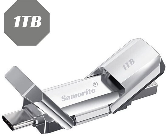 Usb Stick - USB-Sticks - 1TB - USB A en USB C - USB 3.2 Gen 2 - Universeel - Geschikt voor laptops, smartphones, Pc´s en tablets - Design product