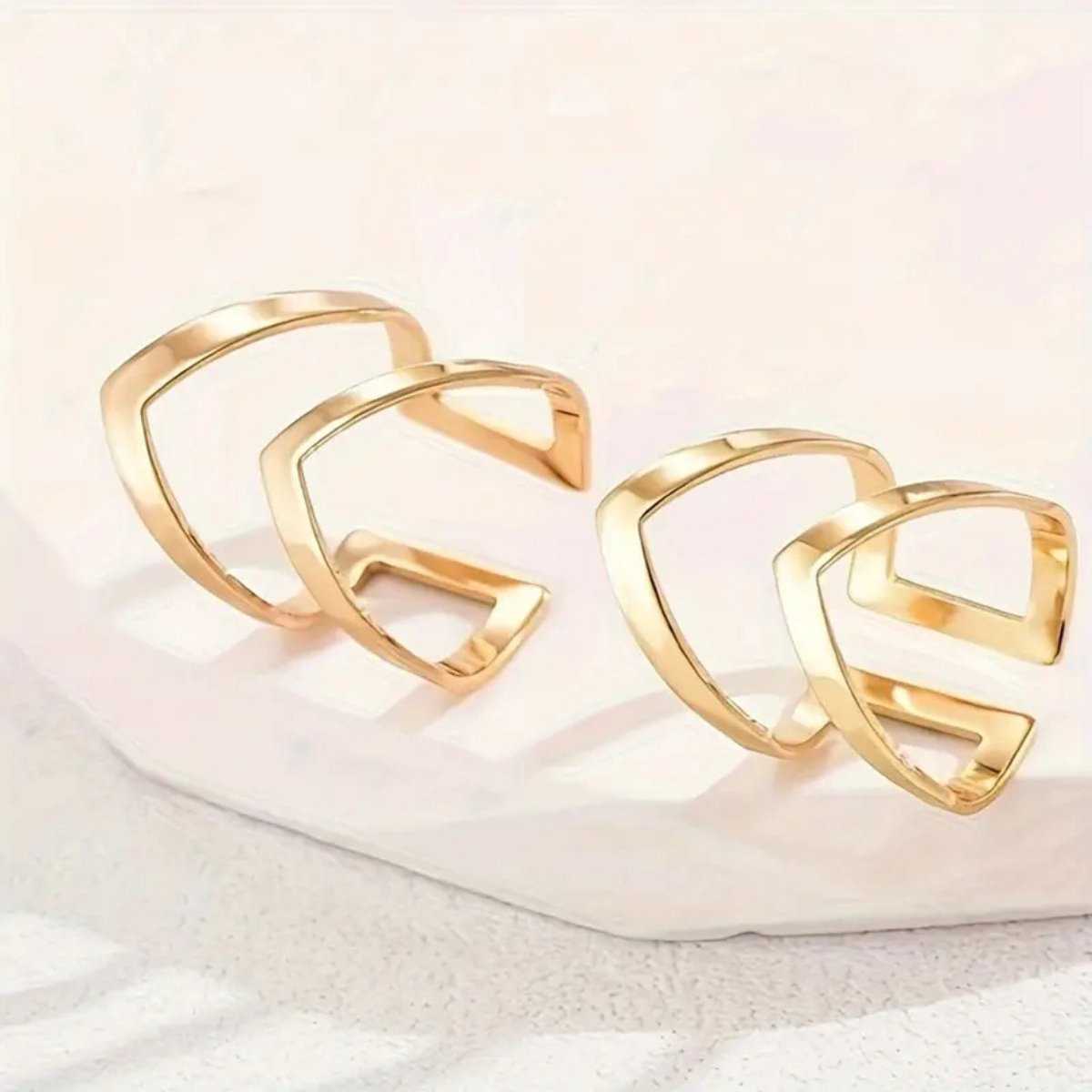 Bovista Ring - Ringen - Dames - Heren - Goud Kleurig - 17mm Diameter