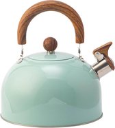 Bol.com Kachel Top Fluitende Thee Waterkoker 3L met Cool Touch Ergonomische Handvat voor Gasfornuis Inductie Fornuis aanbieding