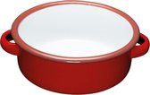 KitchenCraft Emaille Serveerschaal - Rood - 14cm