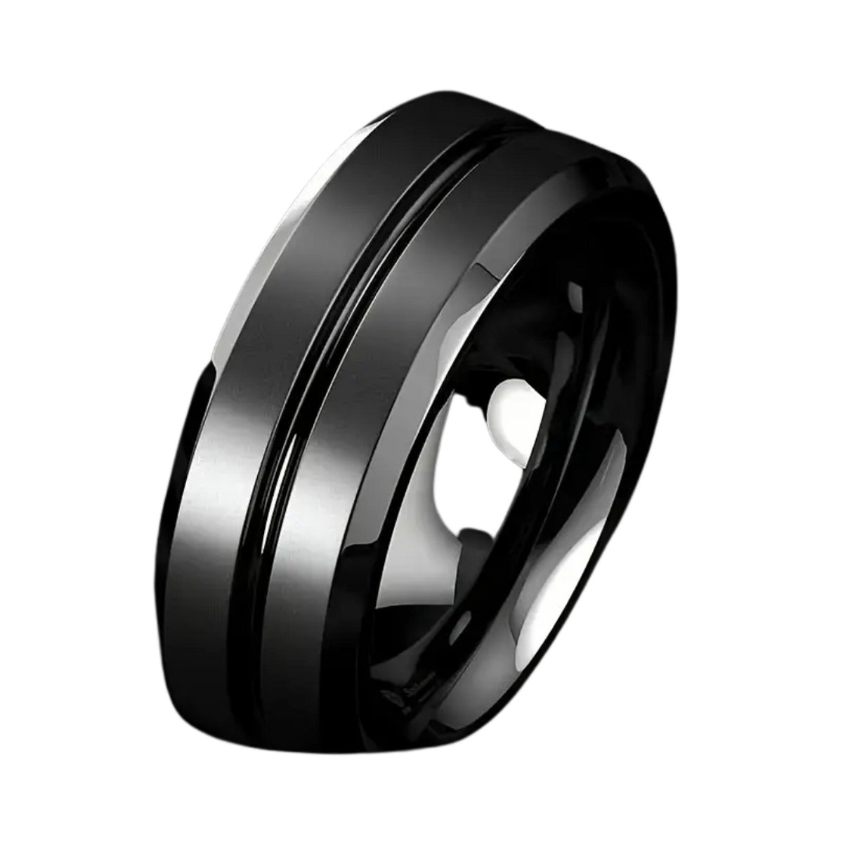 Bovista Ring - Ringen - Dames - Heren - Zwart - 59.4mm