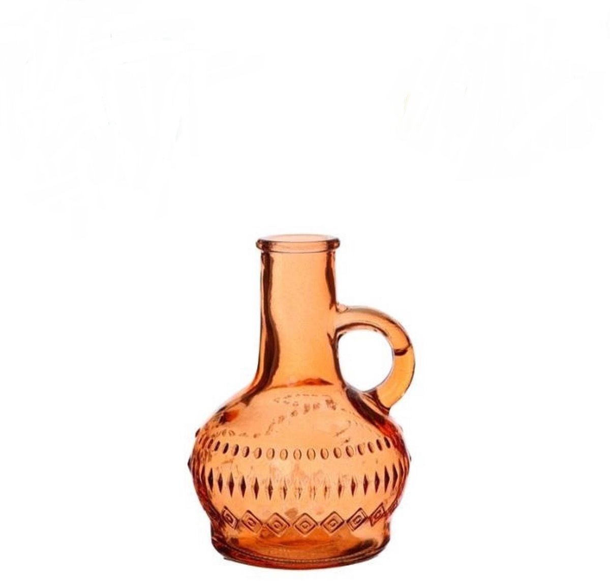 Flesvaas Lille oranje Ø7xH10cm