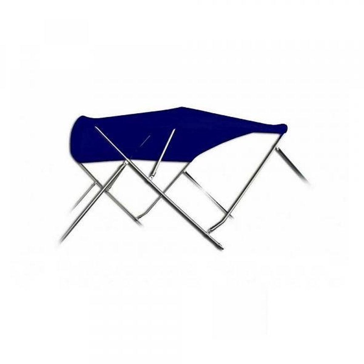 BREG Biminitop | RVS 3-boogs | Breedte 284 <> 300 cm - Hoogte 137 cm - Blauw doek