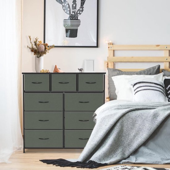 YITAHOME Ladekast met 8 laden voor slaapkamer, stoffen dressoir