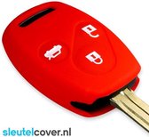 Autosleutel Hoesje geschikt voor Honda - SleutelCover - Silicone Autosleutel Cover - Sleutelhoesje Rood