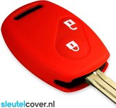 Autosleutel Hoesje geschikt voor Honda - SleutelCover - Silicone Autosleutel Cover - Sleutelhoesje Rood