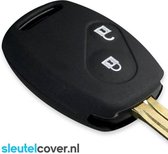Autosleutel Hoesje geschikt voor Honda - SleutelCover - Silicone Autosleutel Cover - Sleutelhoesje Zwart