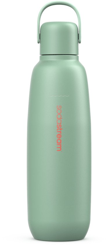 Bouteille SodaStream Fizz&Go en acier inoxydable - 0,9 L - Menthe