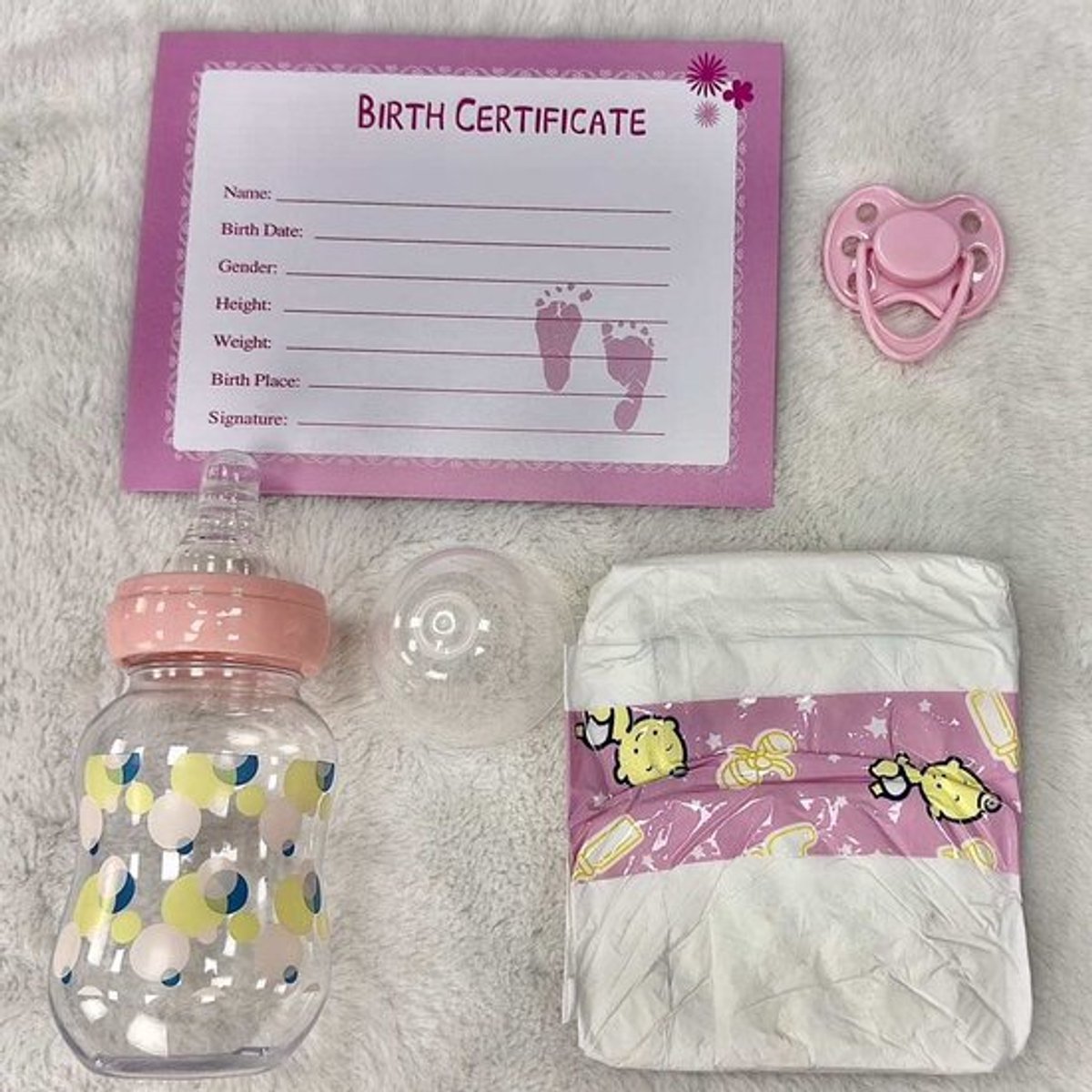 LotaHome - Reborn Baby Pop - Levensecht en Handgemaakt - Slapende Baby Pop - Voor Kleine Kinderen, Dementie en Eenzaamheid - Inclusief Diverse Accessoires - Met Haar - Babypop - 55cm — cadeau in Spellen & Speelgoed - foto 7