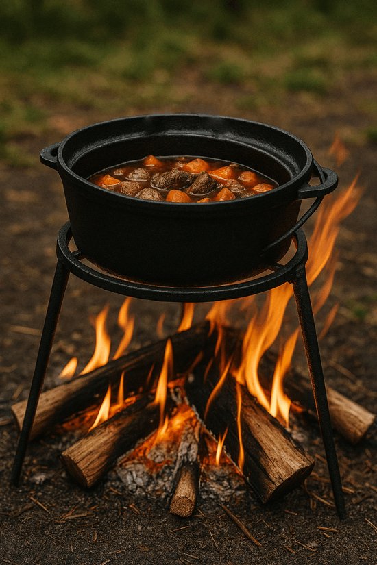 MAYSTERNYA Driepoot Barbecue - Ø 32 cm - Haardvuur Accessoires - Buitenkeuken - Vuurschaal - Tripod - Zwart van MAYSTERNYA — afbeelding 4