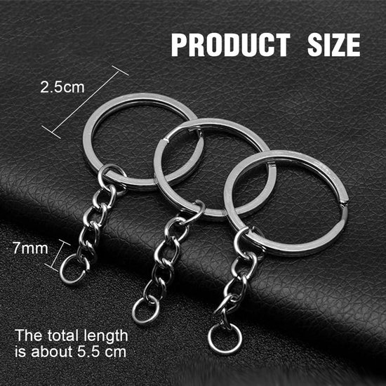 Sleutelringen 25mm set van 5 stuks - Sleutelhanger