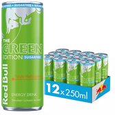 Red Bull Sugarfree - The Green Edition - Suikervrije Energiedrank - Curuba Vlierbloesemsmaak 12x25 cl (3000ml)