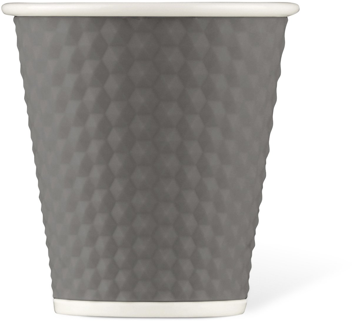 Les Artistes Paris Beker porselein 180ml - met siliconen grip honingraat - Grey - LP-A11120