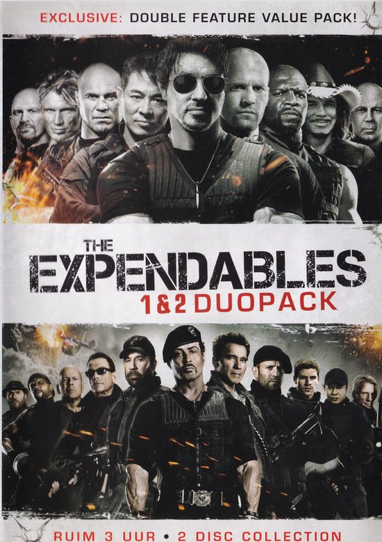 The Expendables 1 & 2 Duopack, exclusieve double feature value pack met 2 discs.