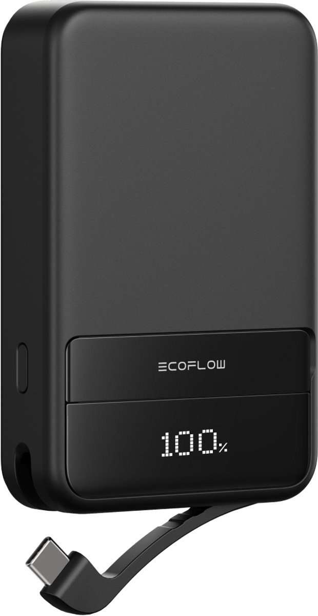 EcoFlow RAPID magnetische Qi2 powerbank 10.000 mAh - Zwart