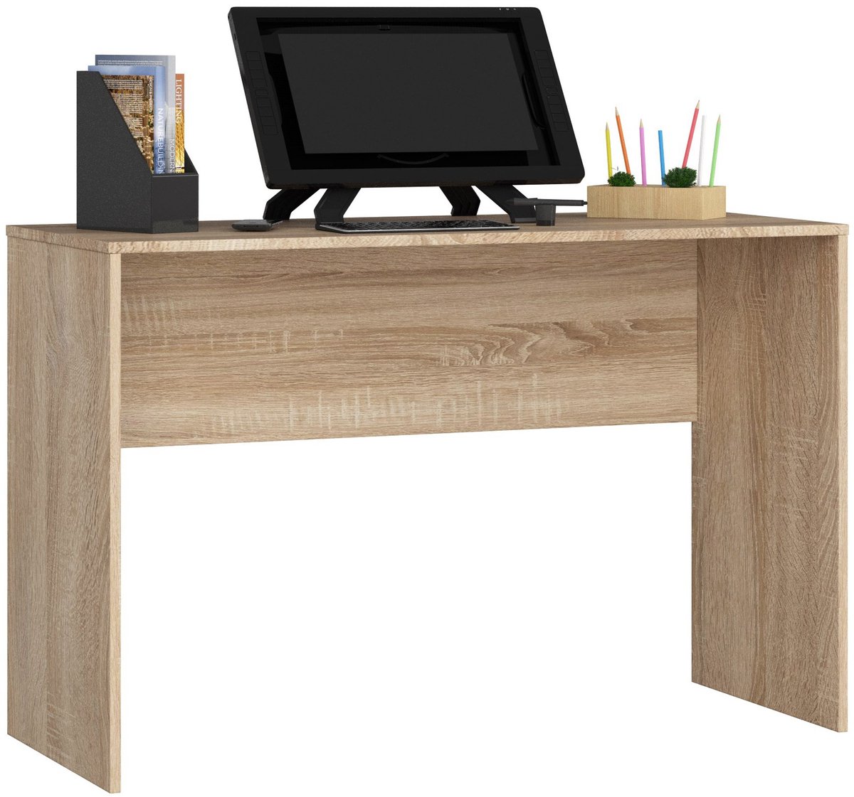Bureau B-17 / Computerbureau / Computer Tafel / Vrijstaand Bureautafel / Sonoma Eik / 120 x 79 x 50 cm