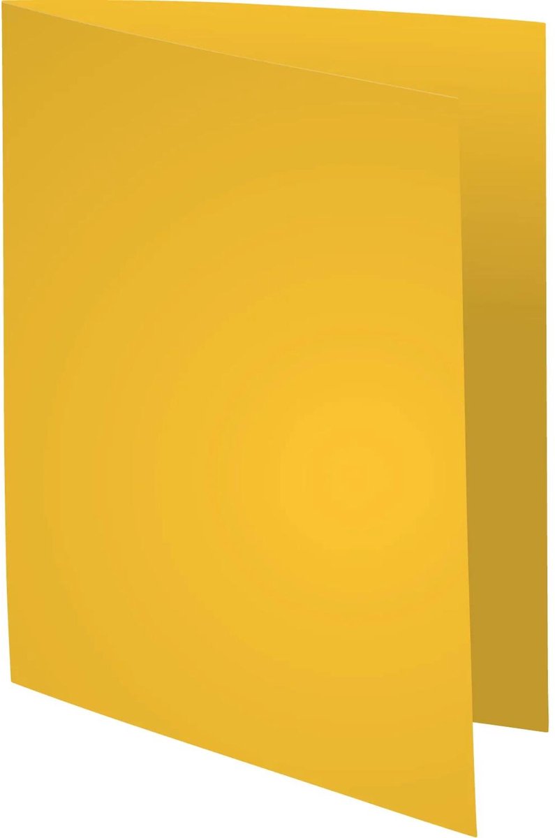 Exacompta 5x SUPER 60 - Pak van 250 inlegmappen - 22x31cm voor A4 - Kanariegeel - 850005E