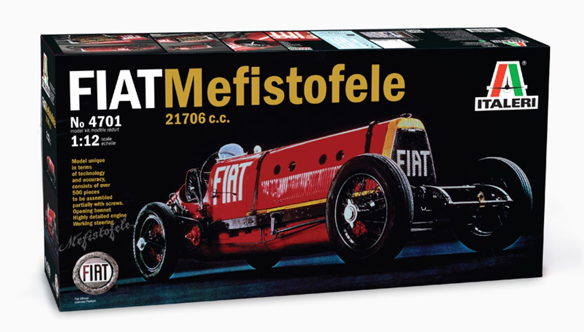 Italeri 4701 Montagekit Sportwagen modelbouw 1:12