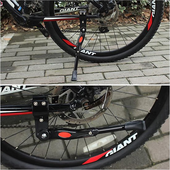 Béquille Centrale Vélo – Alliage Aluminium Réglable – Pour Roues 24-26-28″