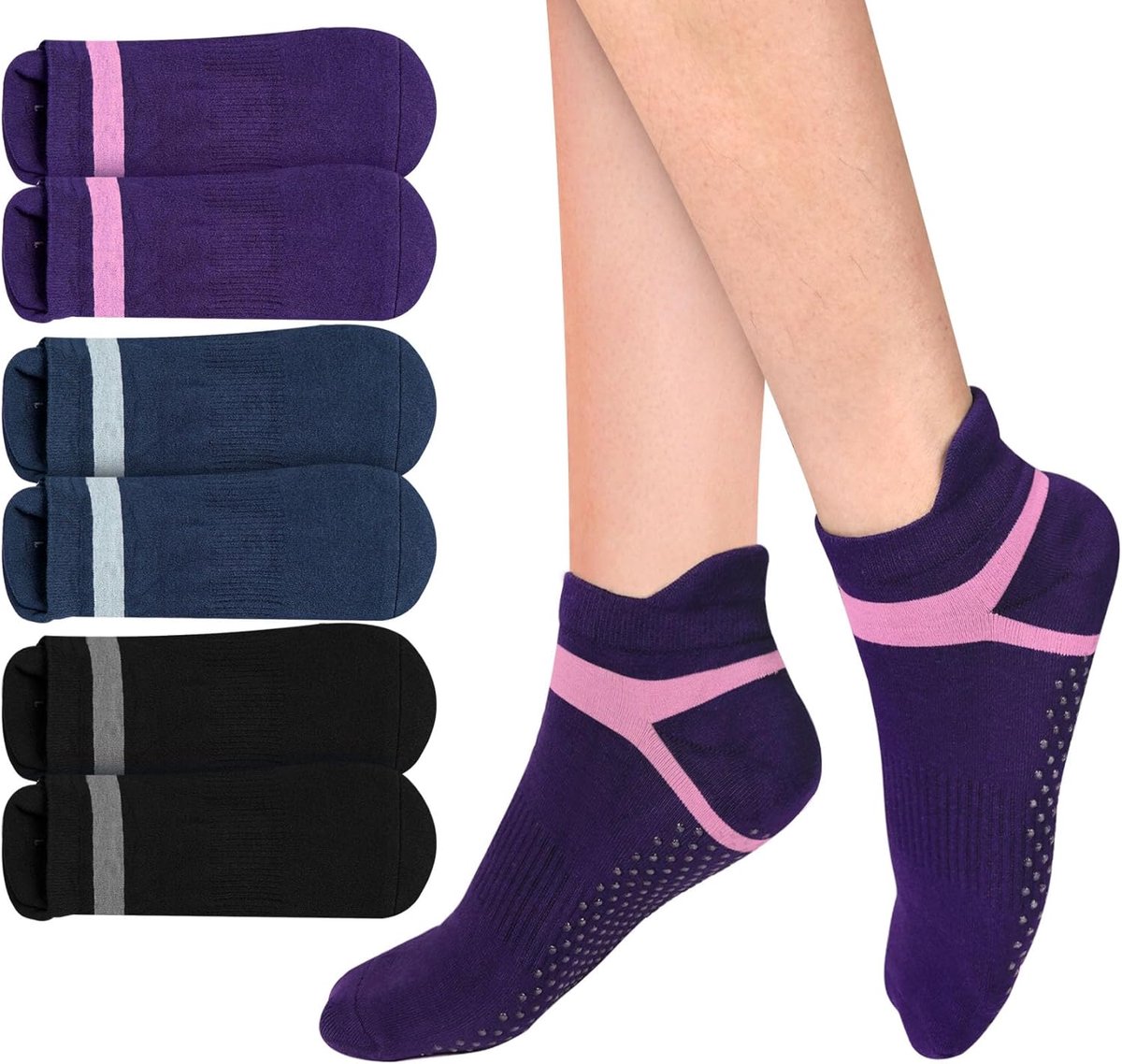 Lexium Pilates Sokken - Anti Slip Sokken - Pilates Sokken Antislip - Pilatessokken - Yoga Sokken