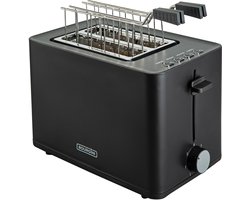 Bourgini Tosti Toaster - Broodrooster met Tostiklemmen - Zwart- Extra brede sleuf geschikt voor 2 tosti's - Instelbare bruiningsstand en ontdooifunctie Bourgini Tosti Toaster - Broodrooster met Tostiklemmen - Zwart- Extra brede sleuf geschikt voor 2 tosti's - Instelbare bruiningsstand en ontdooifunctie