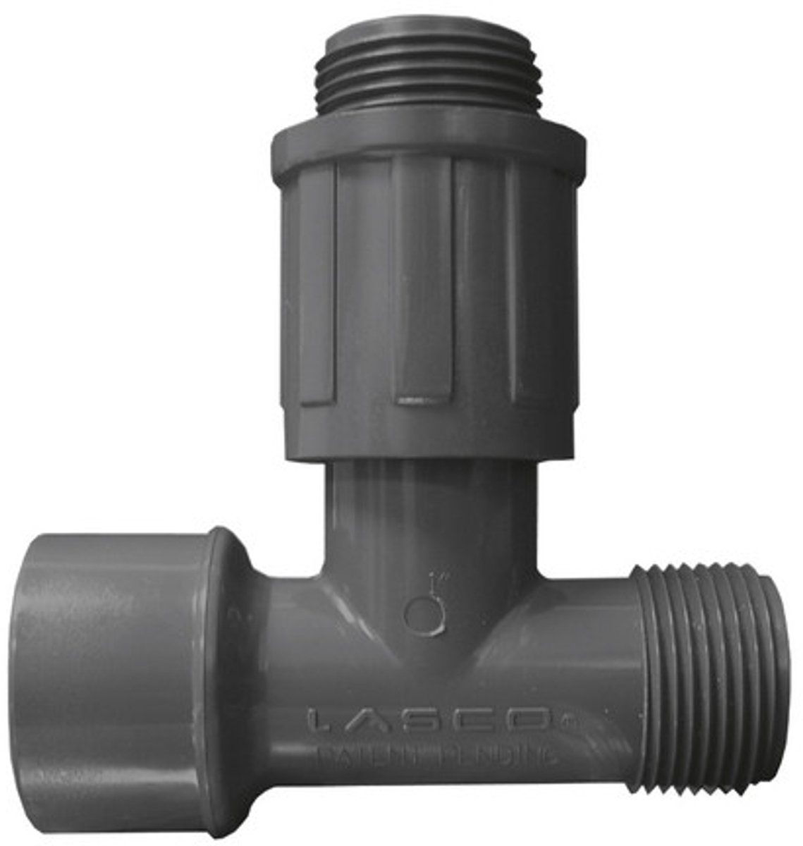 Rain Bird Verdeelstuk PVC 1" wartel binnendraad x buitendraad 10bar grijs type RB1301-010 1-groep