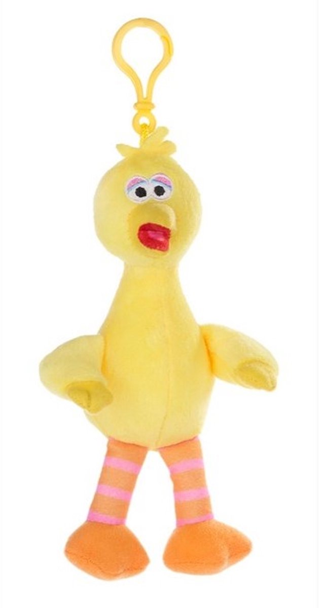 Sesamstraat - Big Bird Pino Bagclip - Pluche - Sesame Street