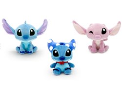 3 x Knuffel Stitch Disney Doorables - Stitch & Angel