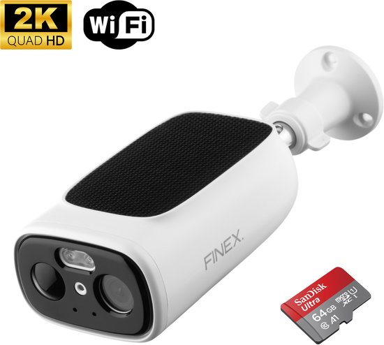 Finex Draadloze Beveiligingscamera - Inclusief SD-kaart - Finex - €97,95