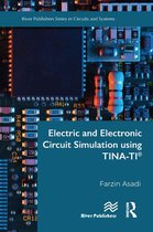 Boek "Electric and Electronic Circuit Simulation using TINA-TI®" met een close-up van een printplaat.