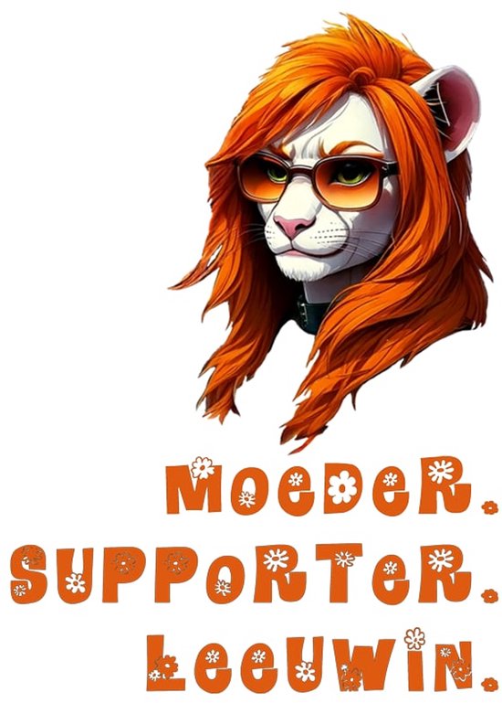 T-shirt unisexe Lioness Power – Pour maman et supportrice – Wit – Taille M